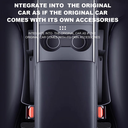 Revolutionize Your Ride with 2PCS Adjustable Car Seat Gap Filler Organizer - Ultimate Storage Solution with USB & Phone Holder in Sleek Black